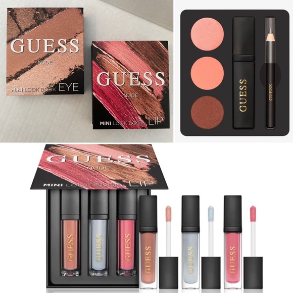 Guess Other - 2 GUESS PALETTES. MINI LOOK-BOOK FOR EYES And LIPS. NUDE TONES. NEW. Unopened.